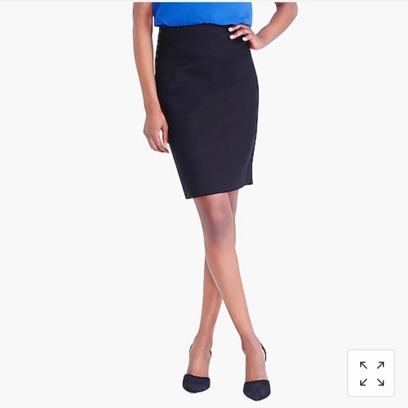 J. Crew Purple Wool Pencil Skirt - Picture 7 of 7